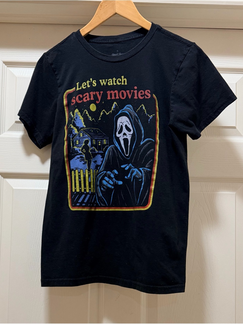 Men’s Ghostface Black Short Sleeve T-Shirt Sz S